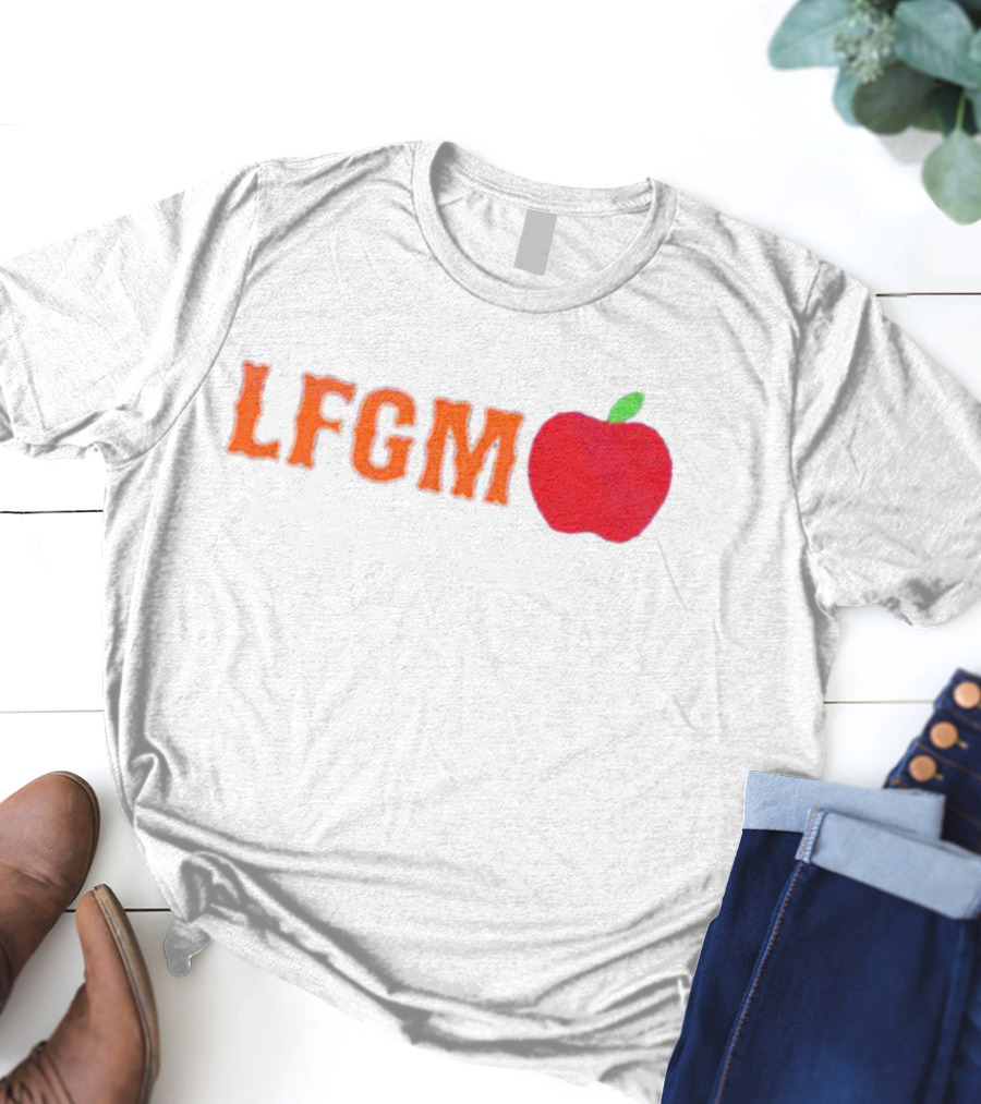 Mets Merized LFGM Apple Fan T-Shirt