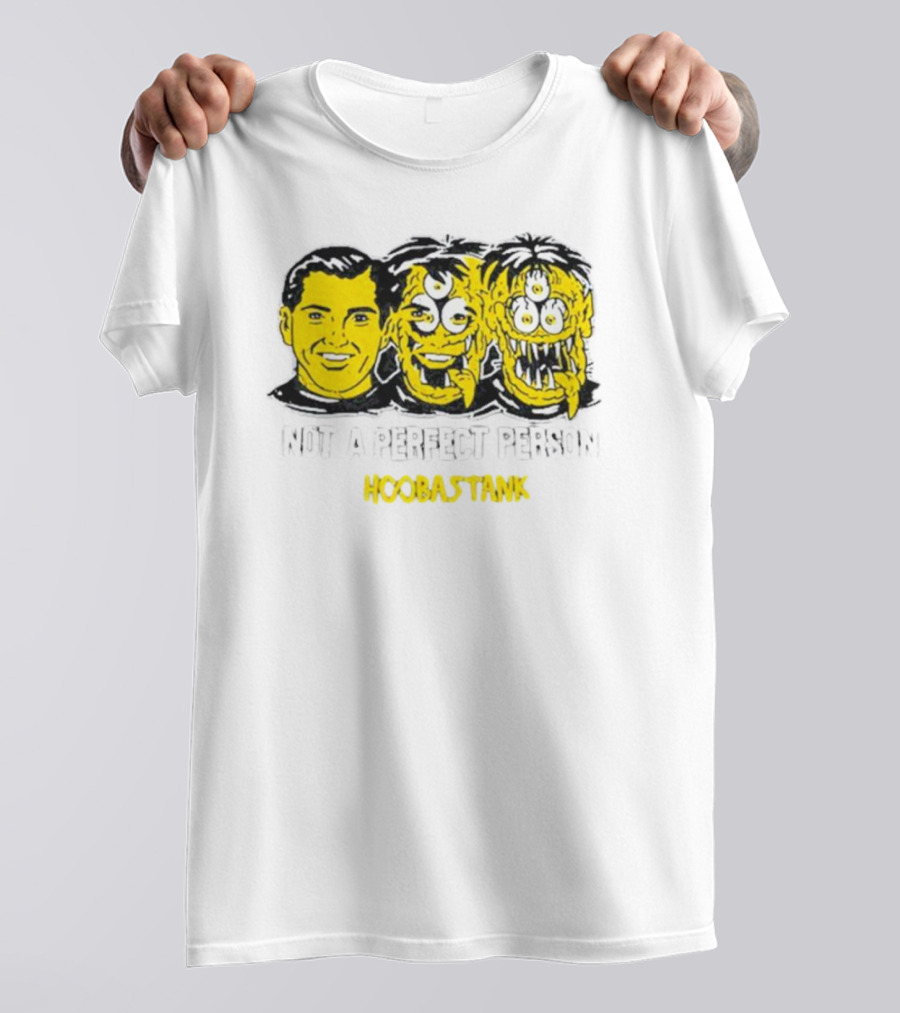 Not A Perfect Person Hoobastank Yellow Faces T-Shirt