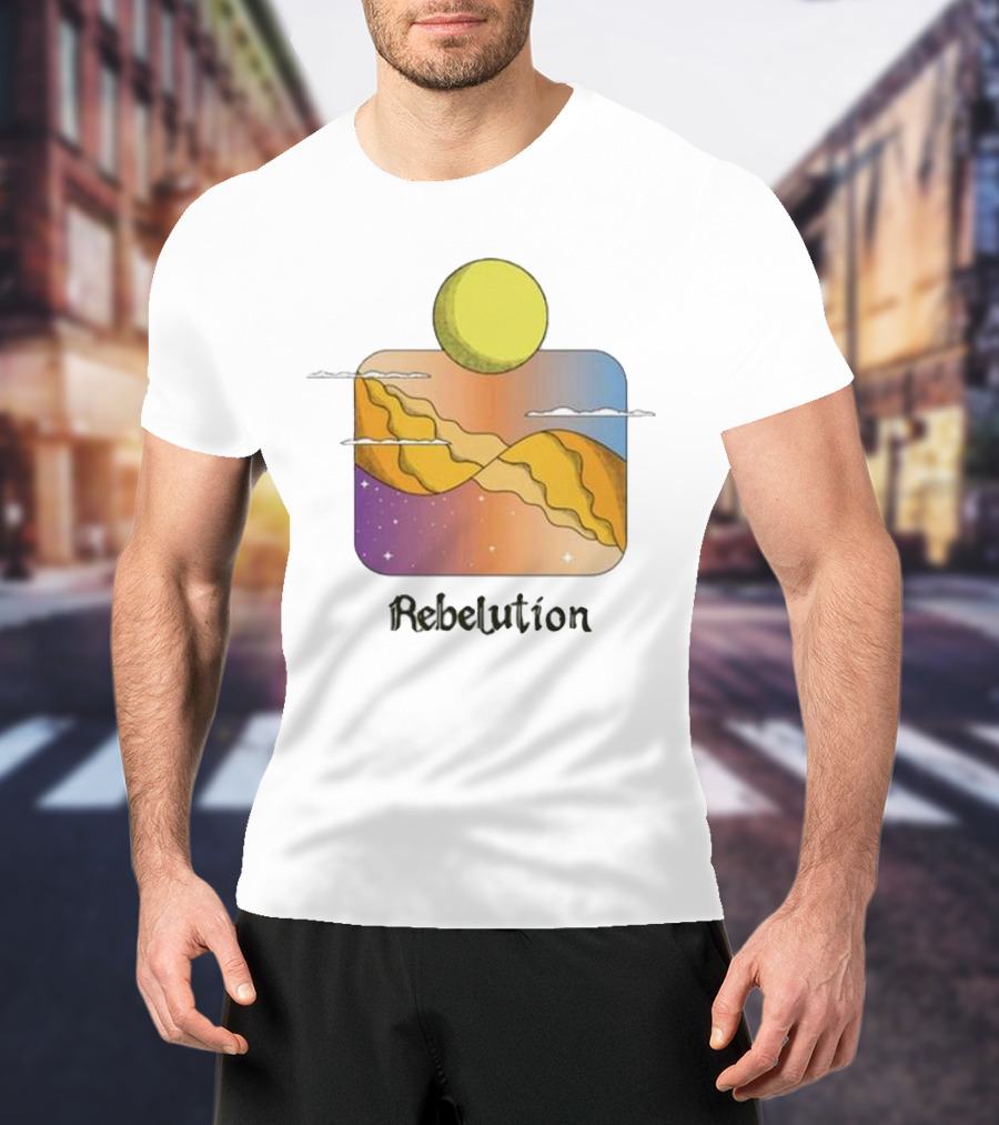 Rebelution Reflections Desert Sun And Mountains T-Shirt