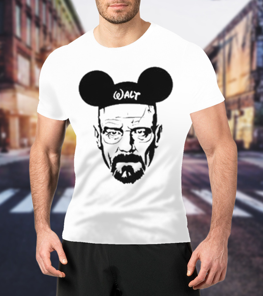 Walt Heisenberg With Mickey Mouse Ears Vintage Mashup T-Shirt