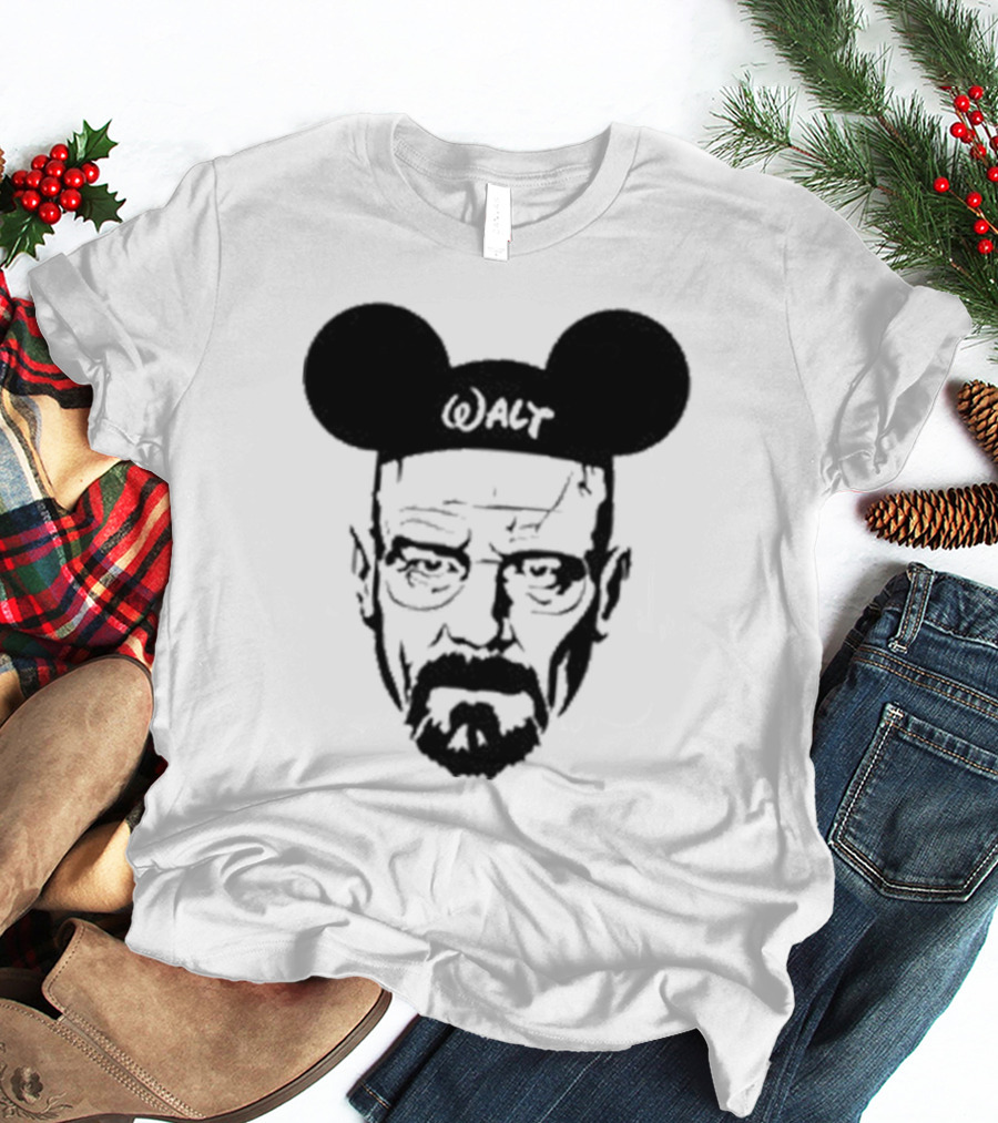 Walt Heisenberg With Mickey Mouse Ears Vintage Mashup T-Shirt