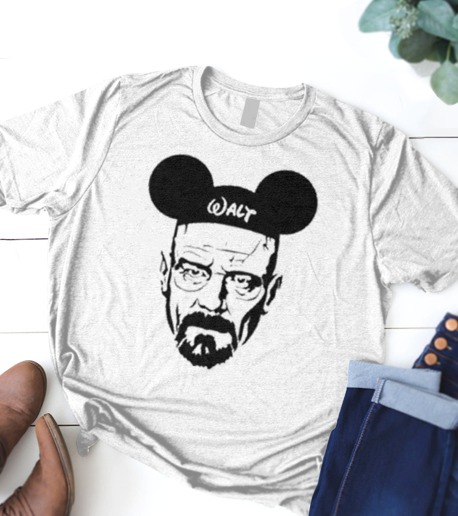 Walt Heisenberg With Mickey Mouse Ears Vintage Mashup T-Shirt