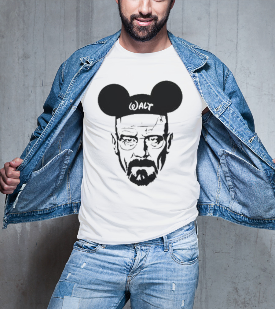 Walt Heisenberg With Mickey Mouse Ears Vintage Mashup T-Shirt