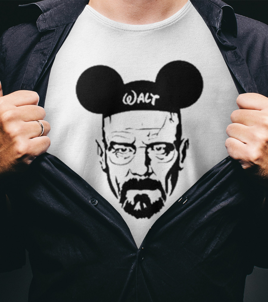 Walt Heisenberg With Mickey Mouse Ears Vintage Mashup T-Shirt