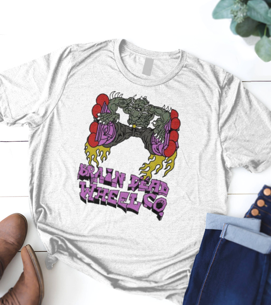 Brain Dead Wheel Co Dragon Skater T-Shirt