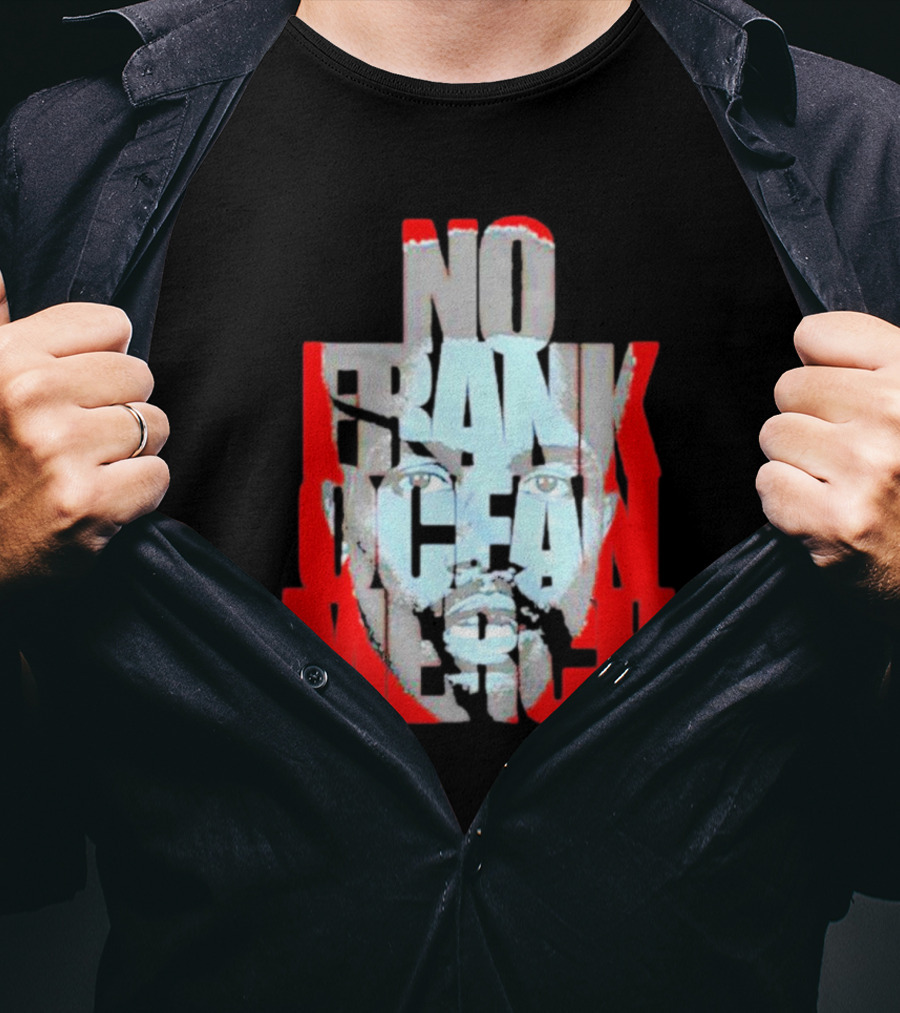 No Frank Ocean Merch Bold Text Face T-Shirt