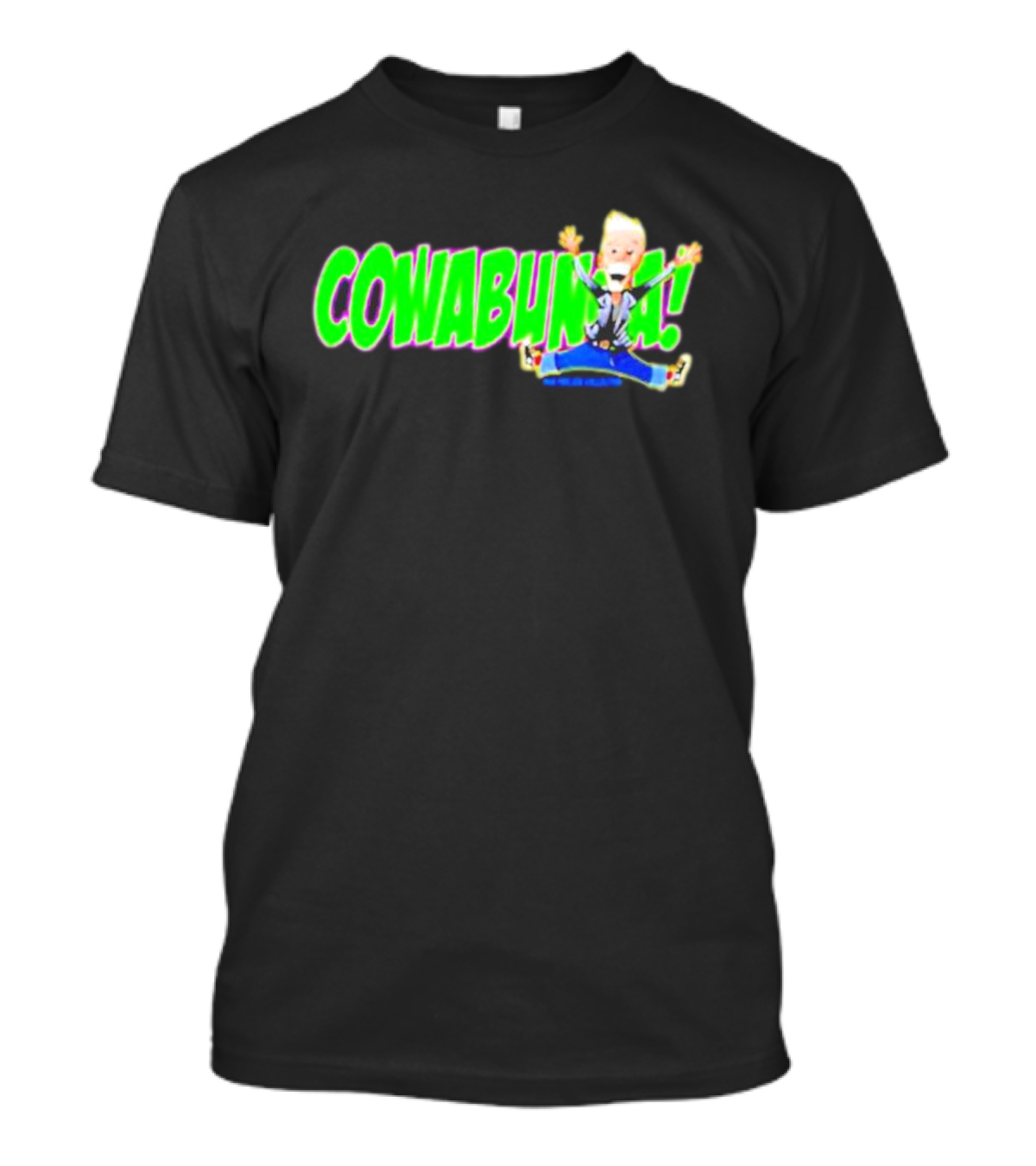 Rob Paulsen Cowabunga Cartoon Character Jumping Enthusiastically T-Shirt