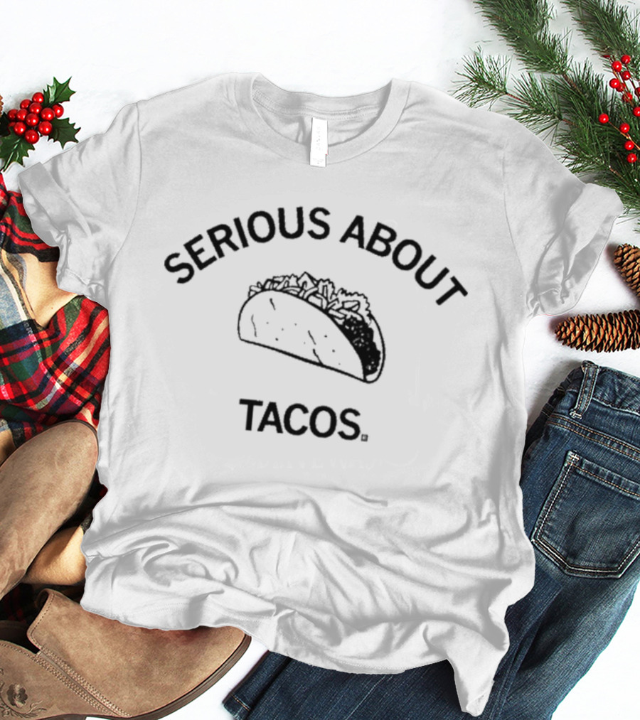Serious About Tacos Enthusiast Iconic Taco T-Shirt
