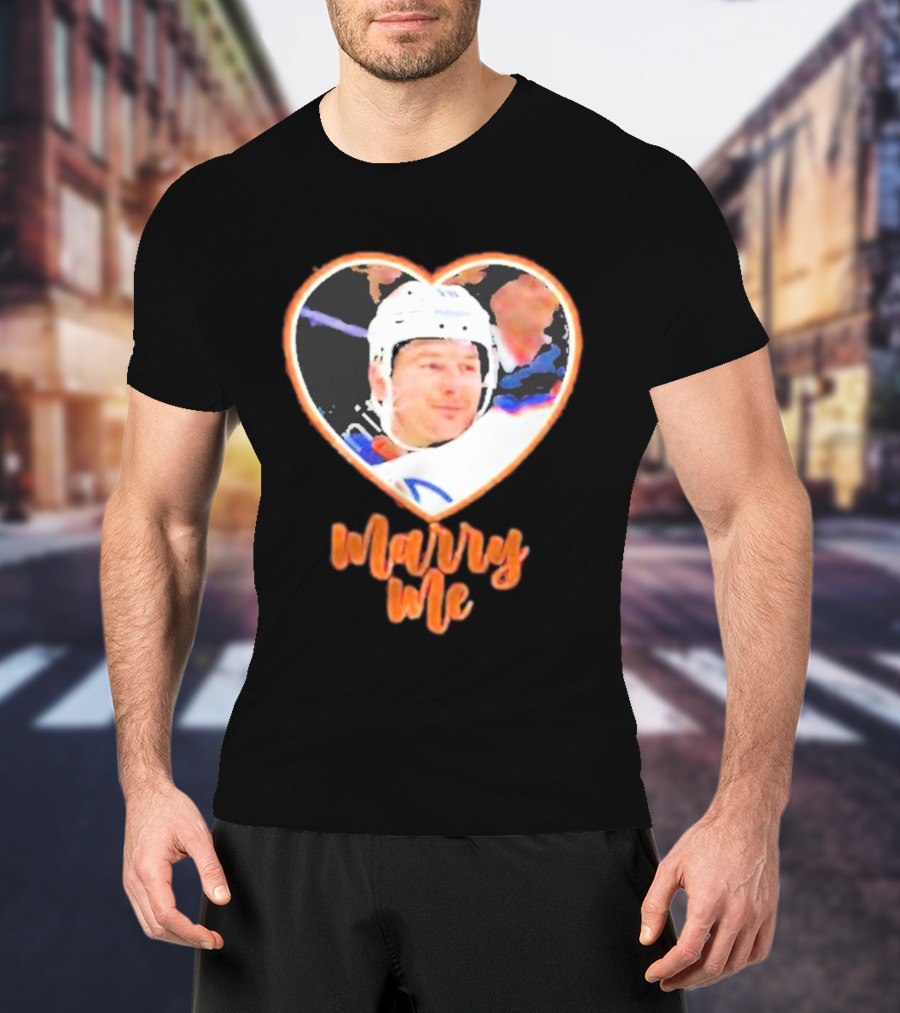 Zach Hyman Heart Shape Marry Me T-Shirt