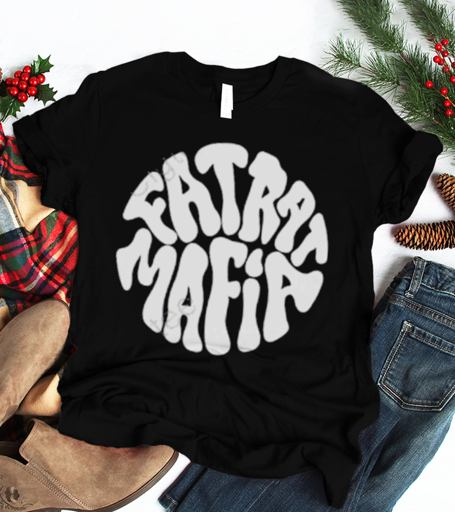 Fat Rat Mafia Retro Psychedelic Font T-Shirt