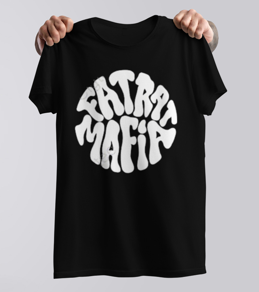 Fat Rat Mafia Retro Psychedelic Font T-Shirt