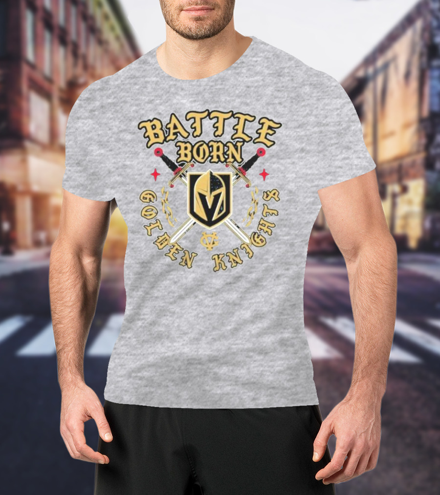 Battle Born Vegas Golden Knights Swords T-Shirt