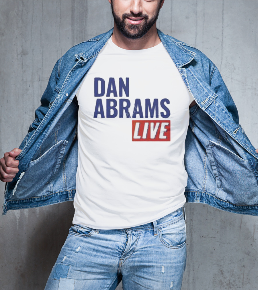 Dan Abrams Live Show Bold Text Red And Blue T-Shirt