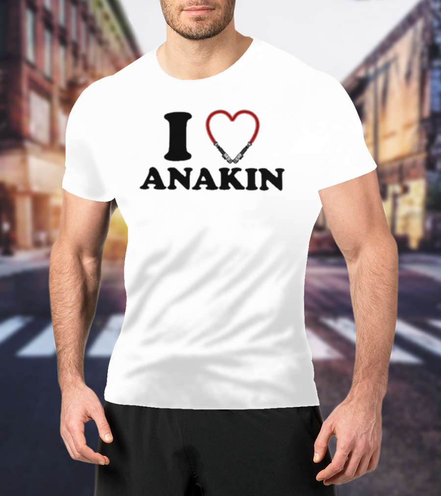 Hoesforclothes I Heart Anakin Lightsaber Love T-Shirt
