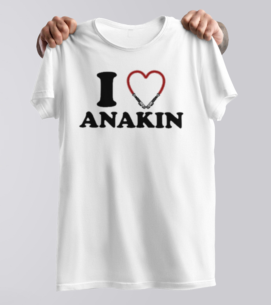 Hoesforclothes I Heart Anakin Lightsaber Love T-Shirt