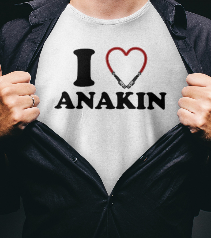 Hoesforclothes I Heart Anakin Lightsaber Love T-Shirt