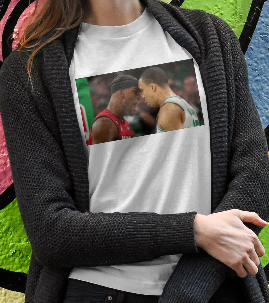 Jimmy Butler Grant Williams Faceoff Heat Celtics T-Shirt
