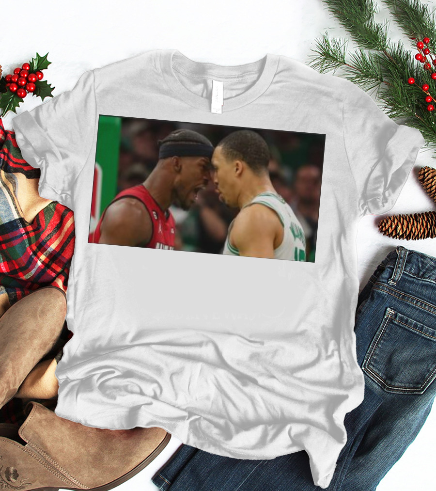 Jimmy Butler Grant Williams Faceoff Heat Celtics T-Shirt