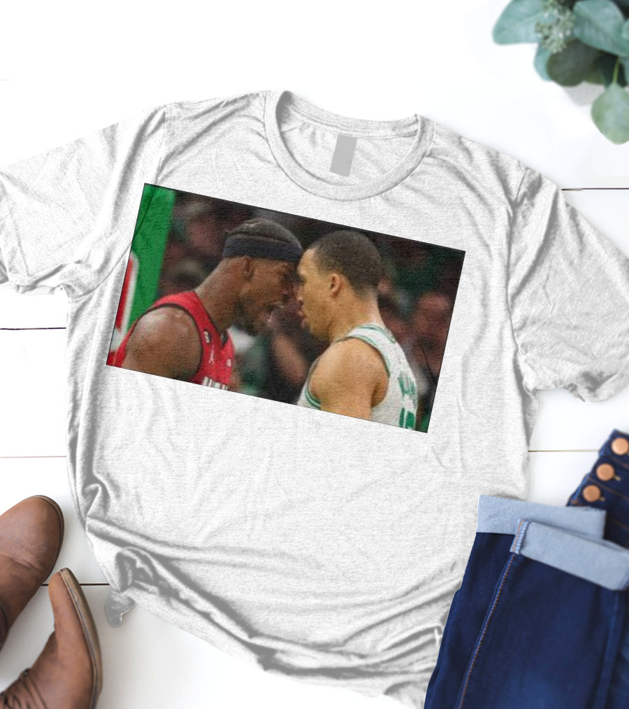 Jimmy Butler Grant Williams Faceoff Heat Celtics T-Shirt