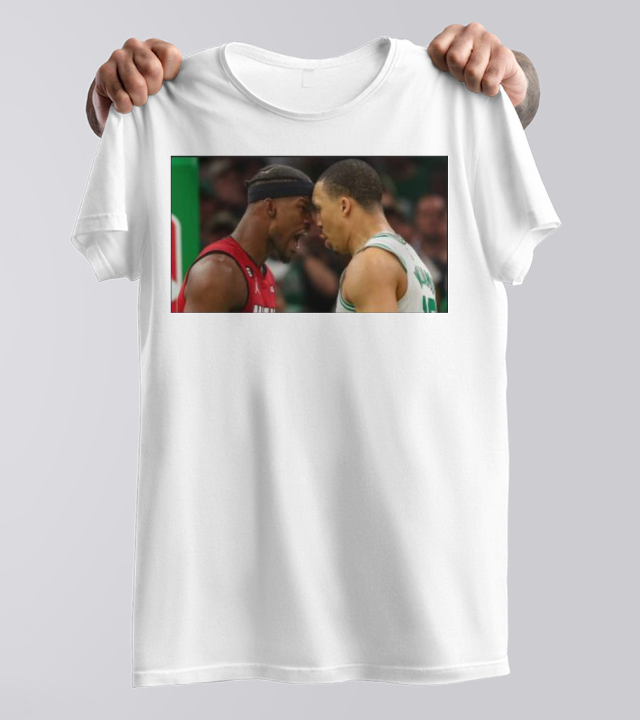 Jimmy Butler Grant Williams Faceoff Heat Celtics T-Shirt