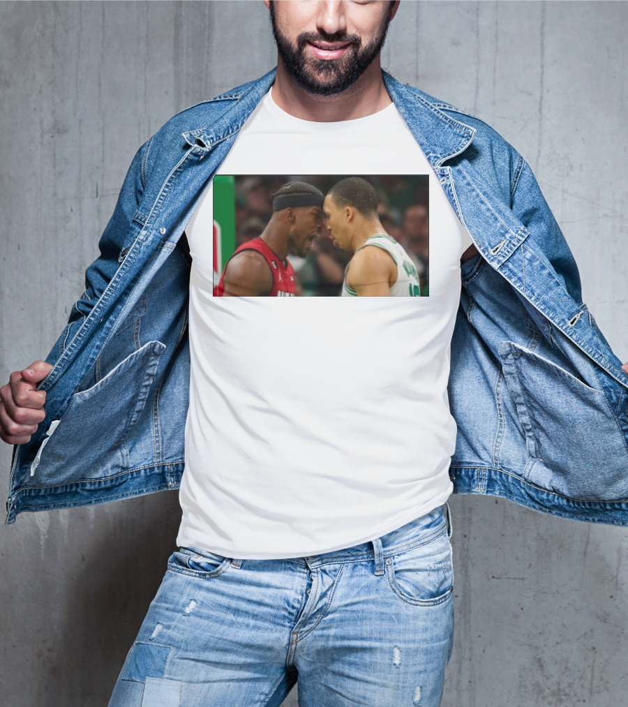 Jimmy Butler Grant Williams Faceoff Heat Celtics T-Shirt