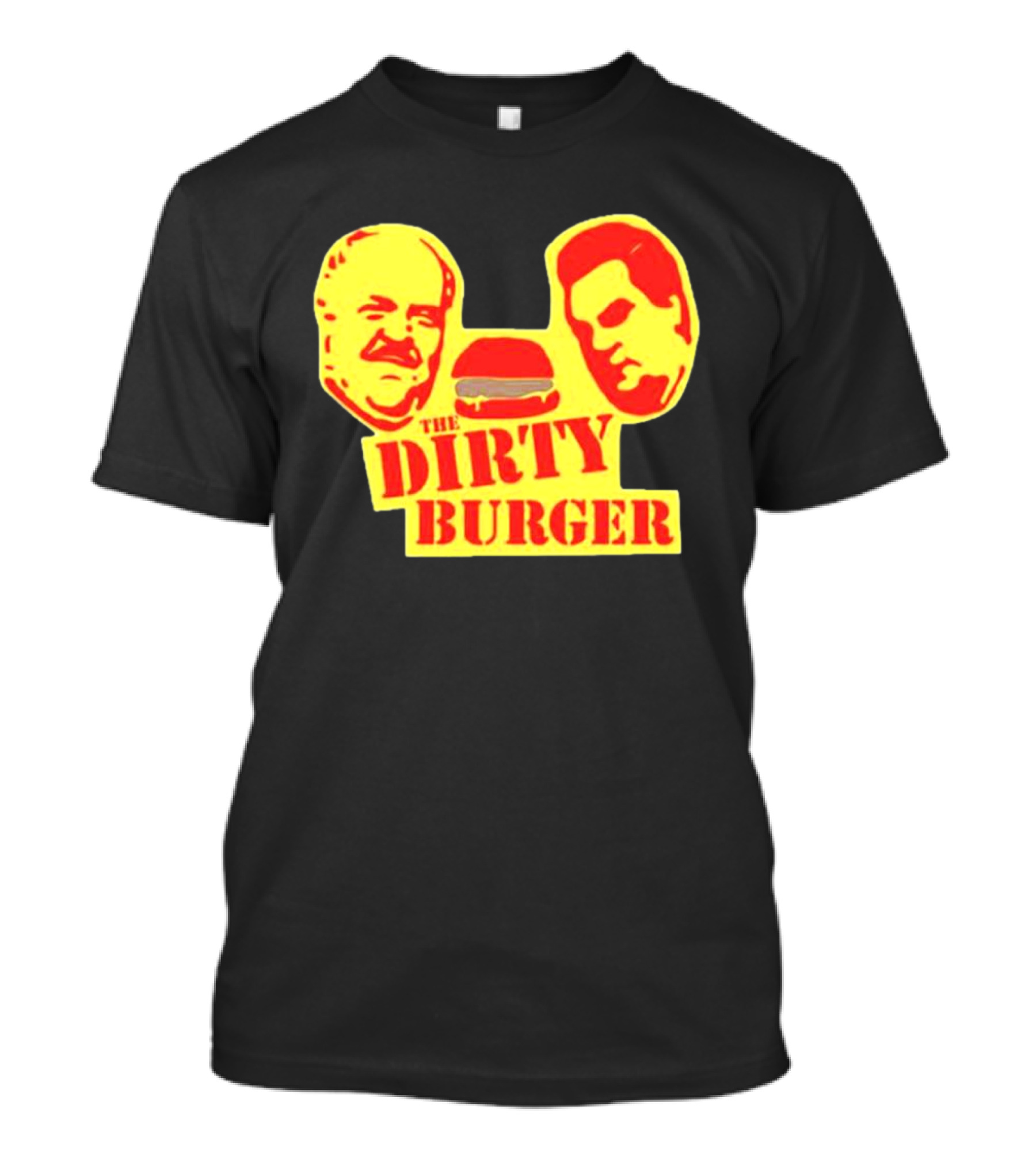 THE DIRTY BURGER Faces And Burger T-Shirt