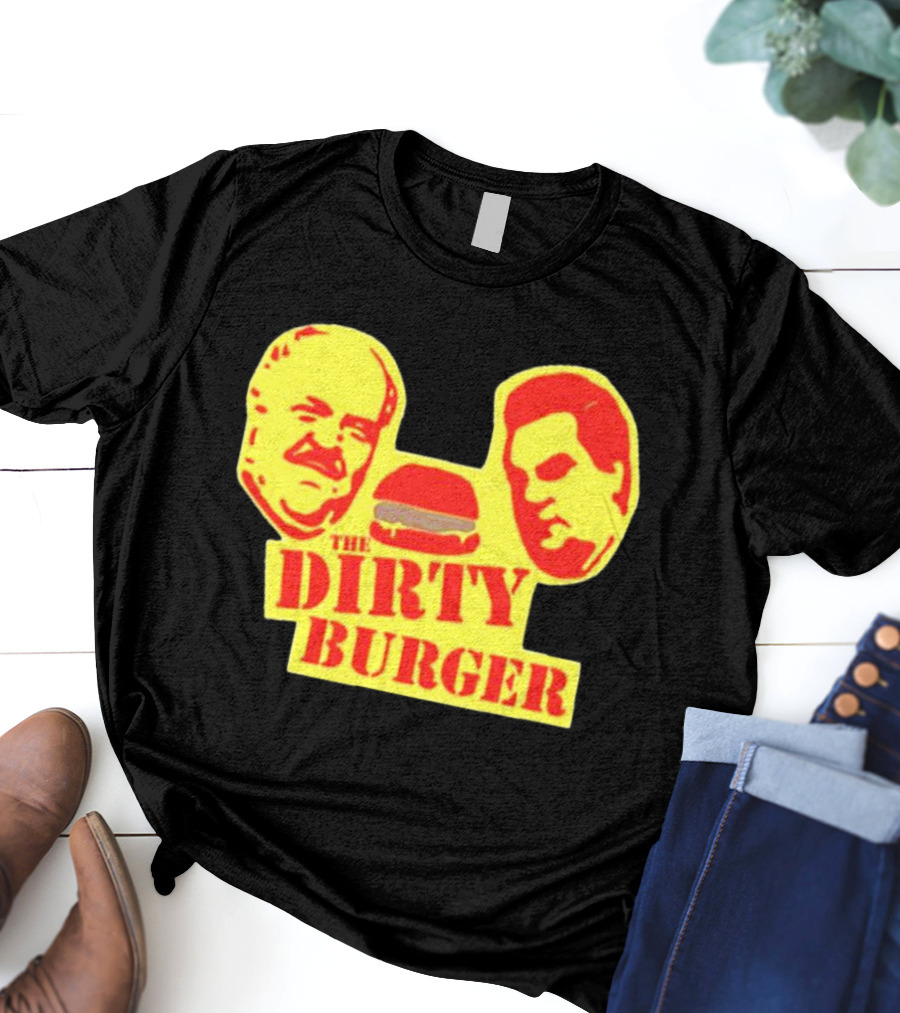 THE DIRTY BURGER Faces And Burger T-Shirt