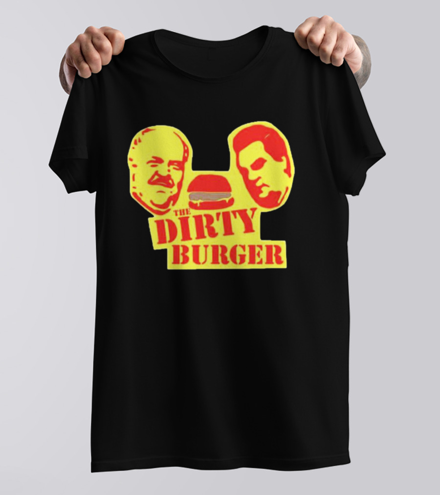 THE DIRTY BURGER Faces And Burger T-Shirt