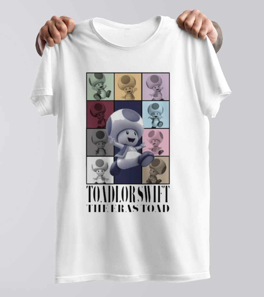 Toadlor Swift The Eras Toad Multicolor Pop Art Toad T-Shirt