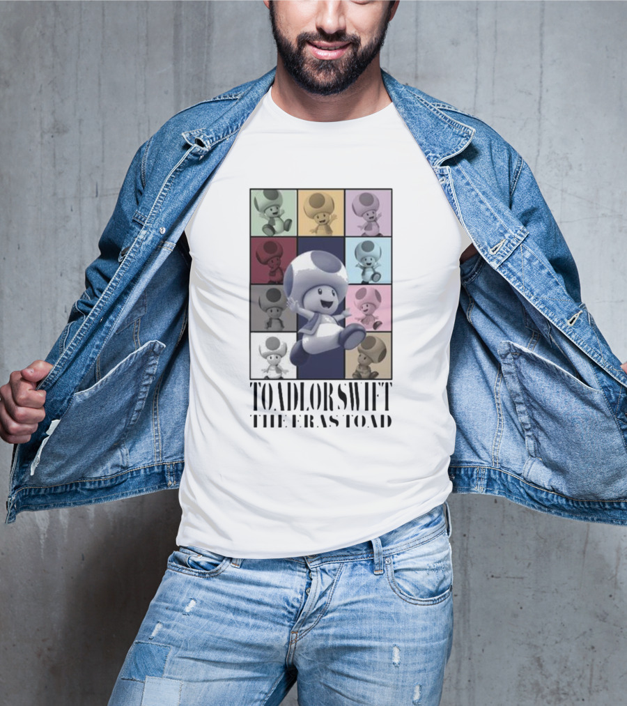 Toadlor Swift The Eras Toad Multicolor Pop Art Toad T-Shirt