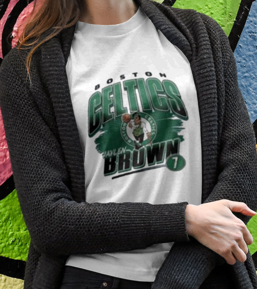 Boston Celtics Jaylen Brown Player Number 7 T-Shirt