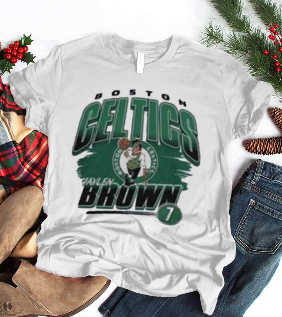 Boston Celtics Jaylen Brown Player Number 7 T-Shirt