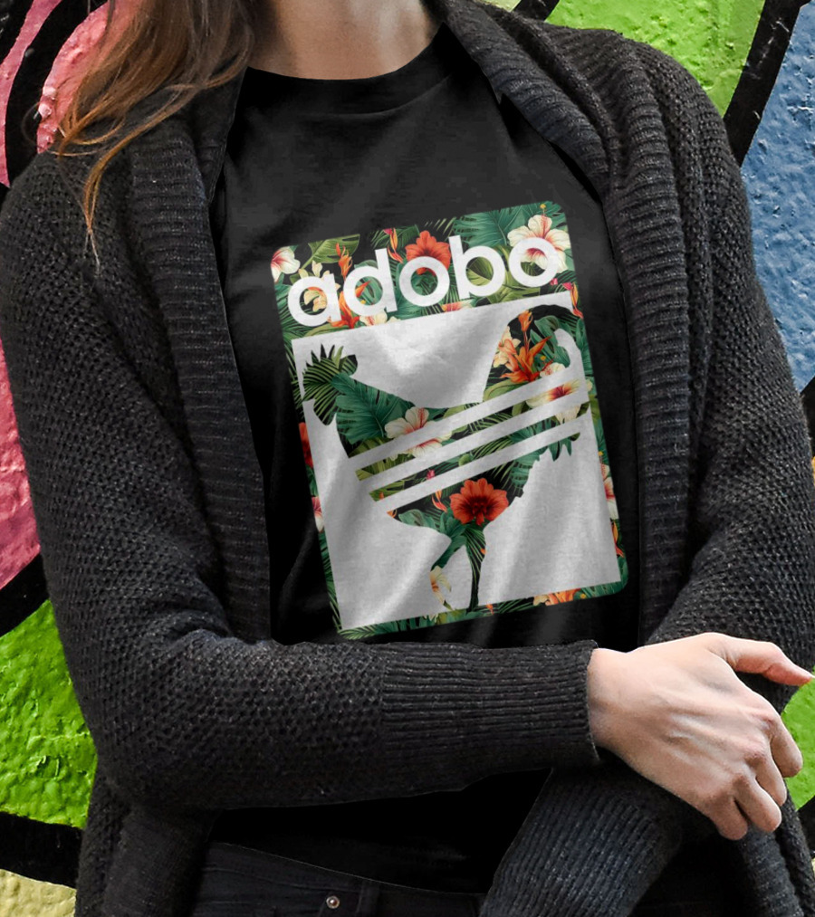 Adobo Floral Chicken T-Shirt