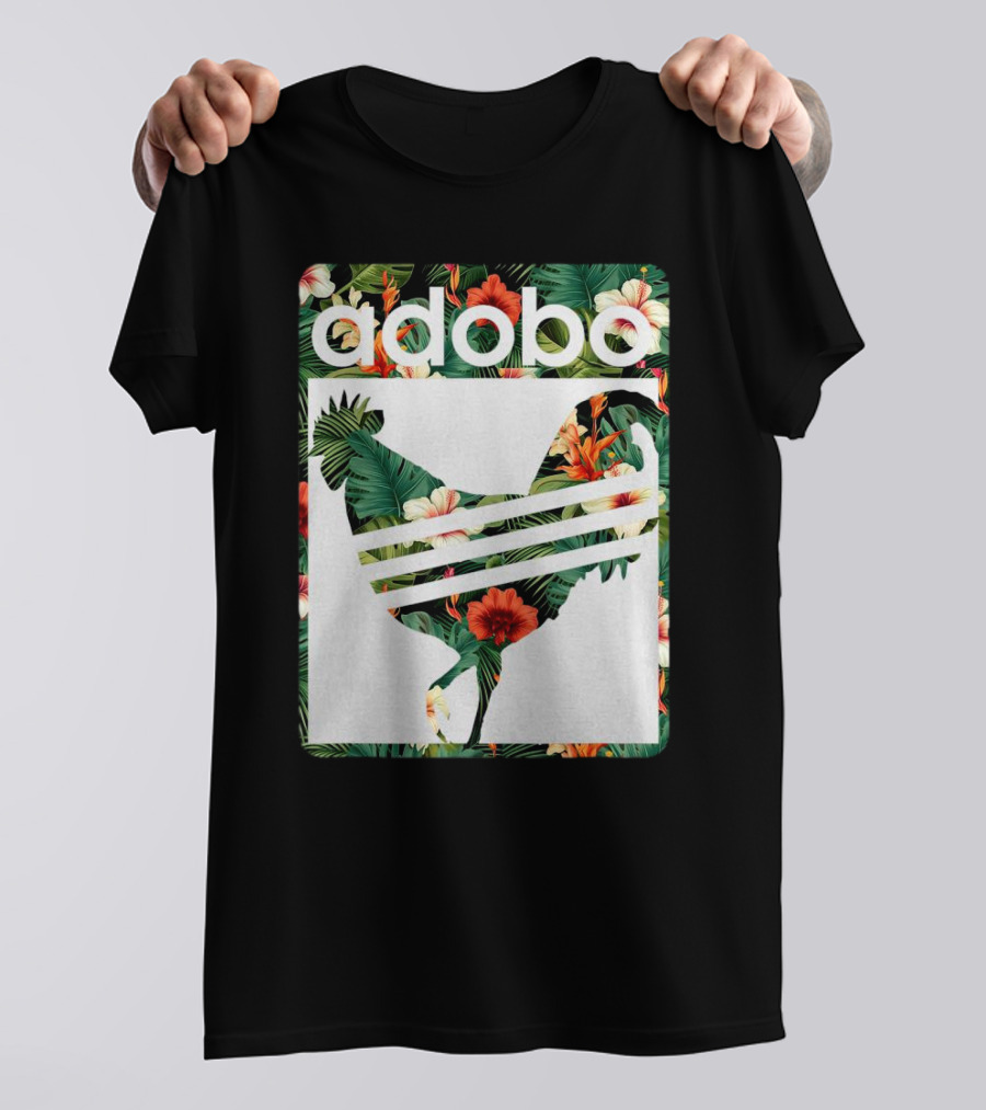 Adobo Floral Chicken T-Shirt