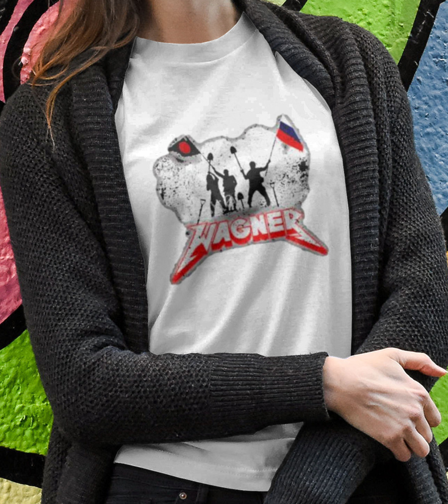 Wagner Militants Raising Flags With Shovels Iconic T-Shirt