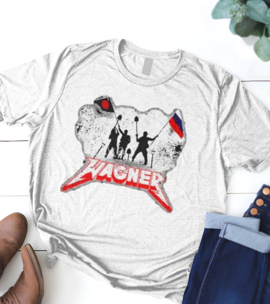 Wagner Militants Raising Flags With Shovels Iconic T-Shirt