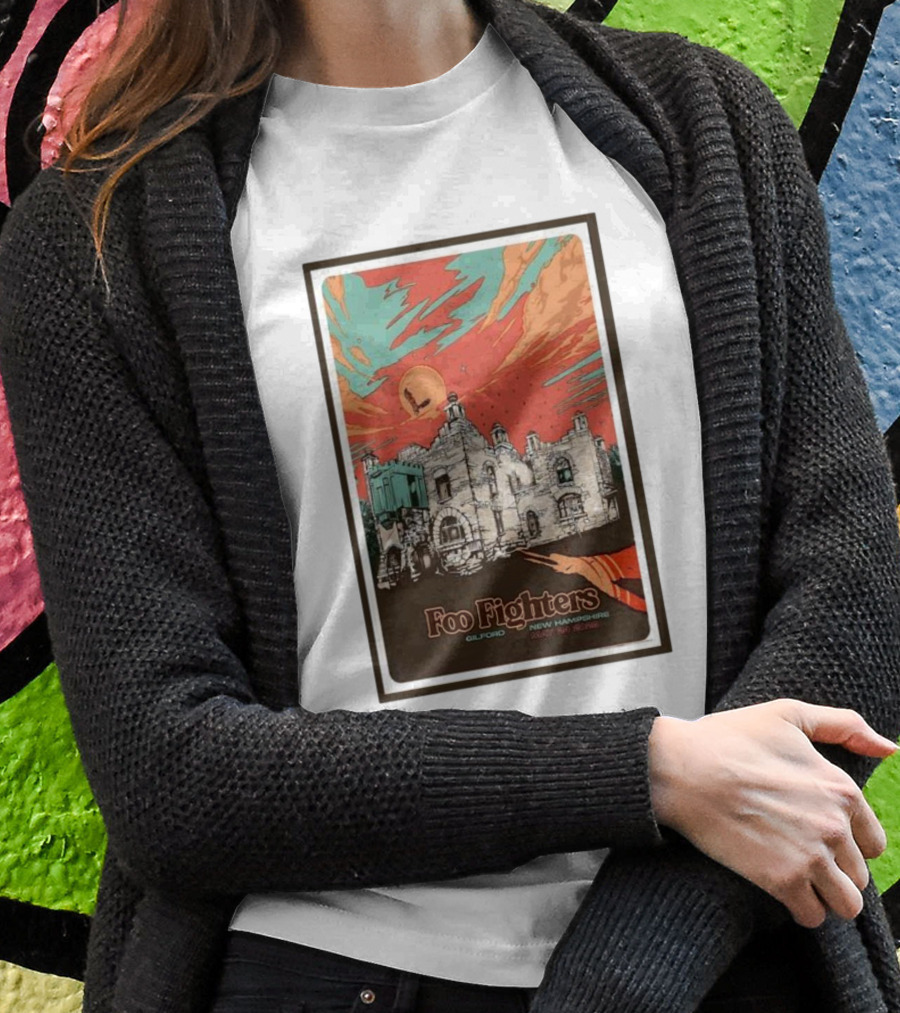 Foo Fighters Gilford New Hampshire May 24 Bank Of New Hampshire Concert T-Shirt