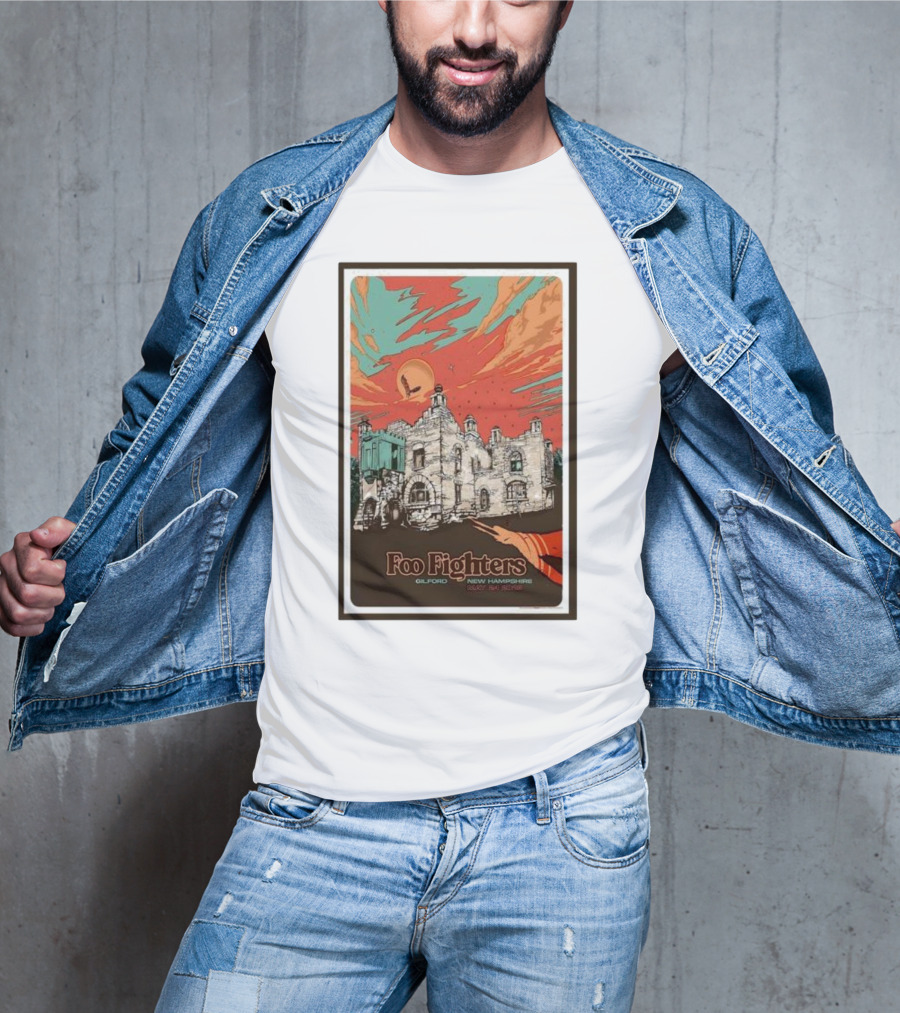 Foo Fighters Gilford New Hampshire May 24 Bank Of New Hampshire Concert T-Shirt