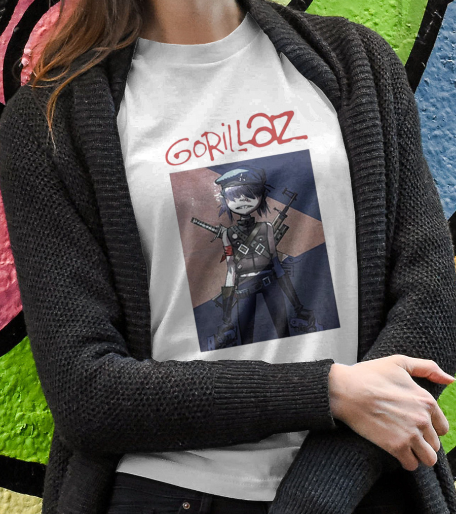 Timothee Chalamet Gorillaz Noodle Character T-Shirt