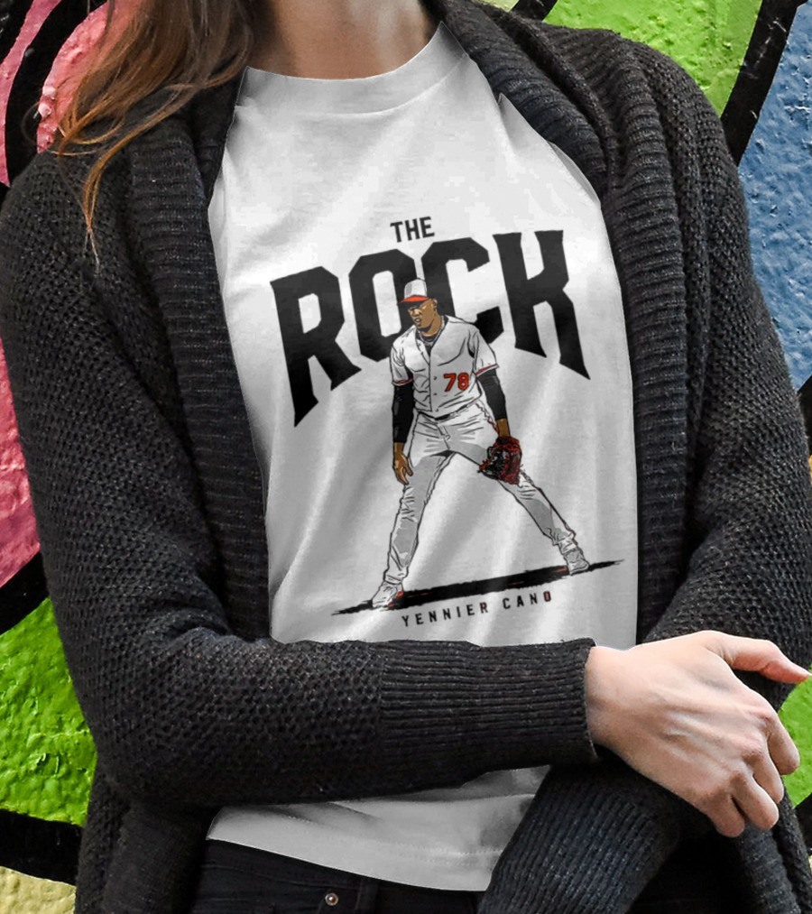 The Rock Yennier Canó 78 Baseball Player T-Shirt