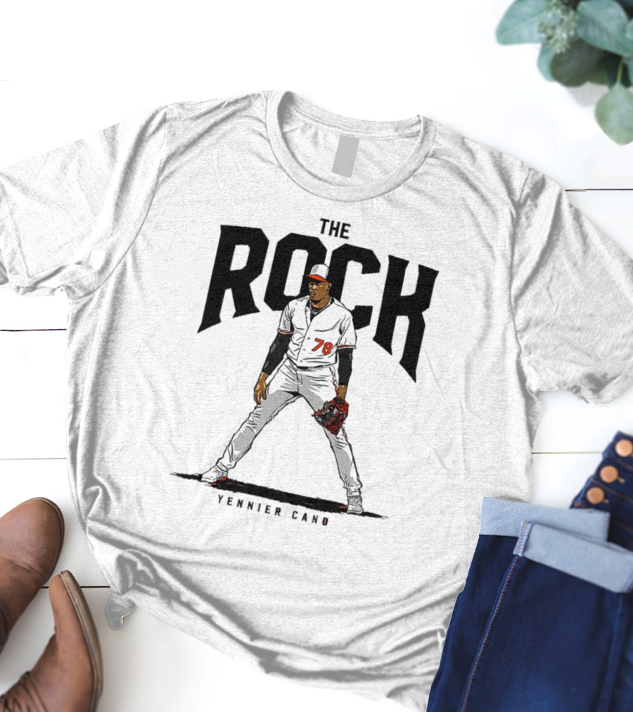 The Rock Yennier Canó 78 Baseball Player T-Shirt