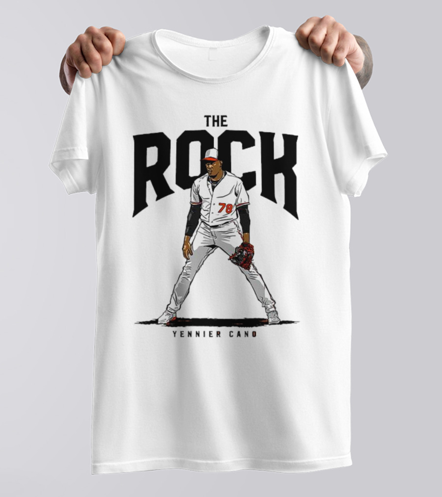 The Rock Yennier Canó 78 Baseball Player T-Shirt