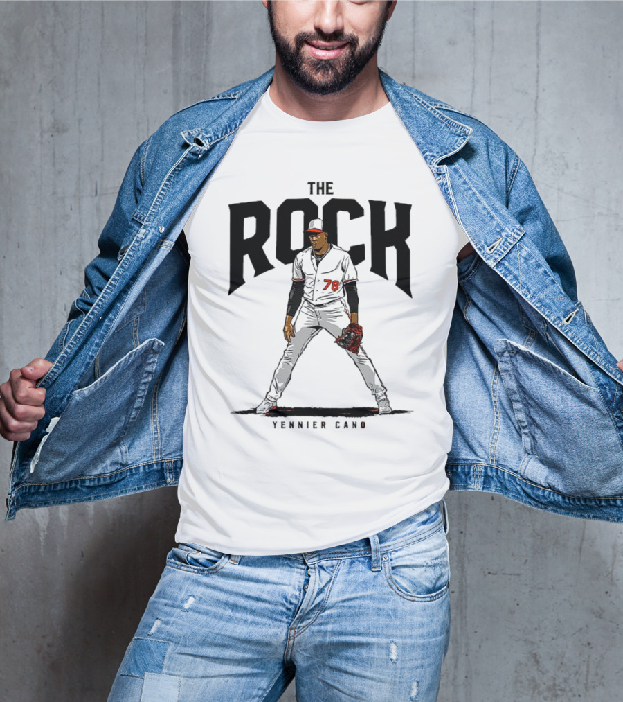 The Rock Yennier Canó 78 Baseball Player T-Shirt