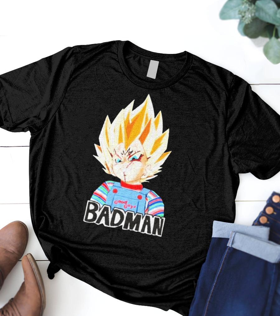 Badman Good Guy Vegeta Chucky Combo T-Shirt