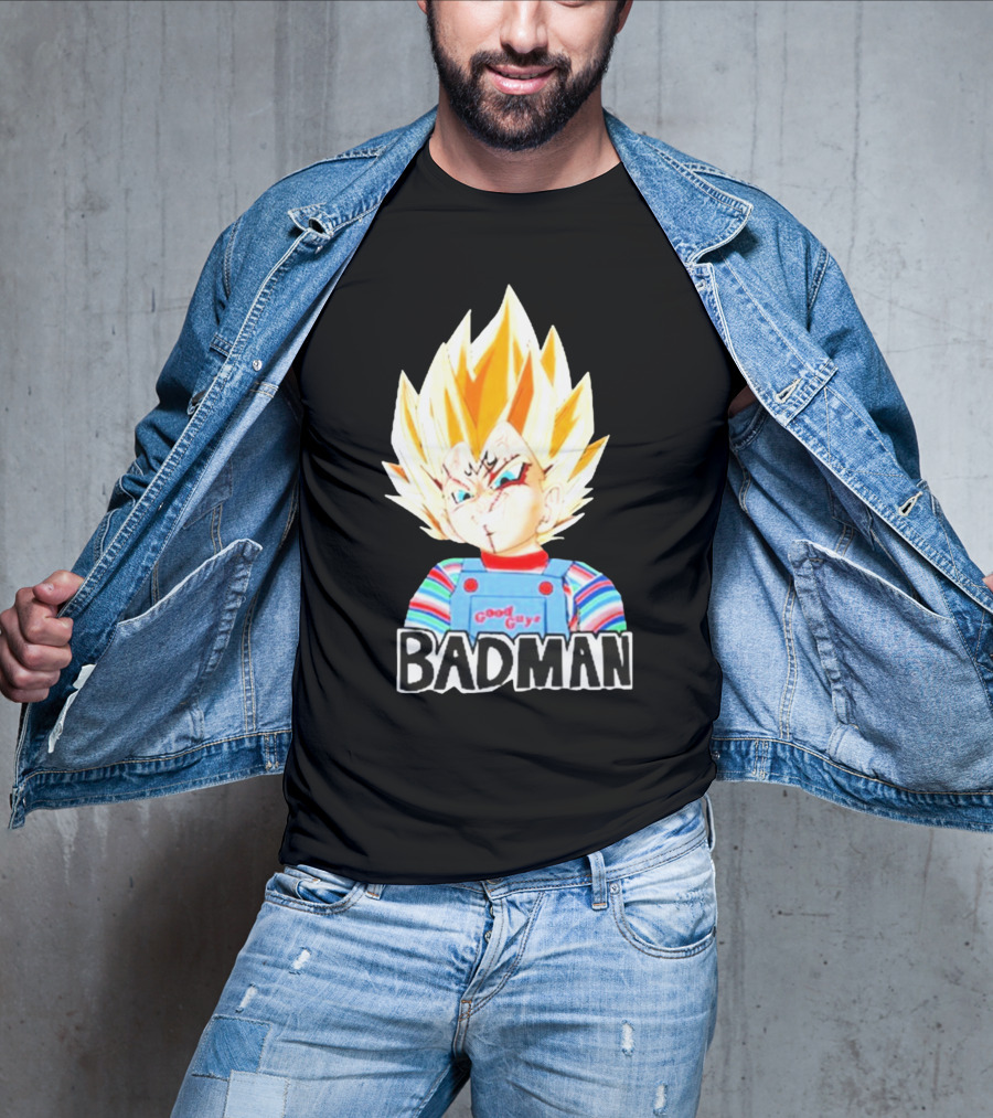 Badman Good Guy Vegeta Chucky Combo T-Shirt