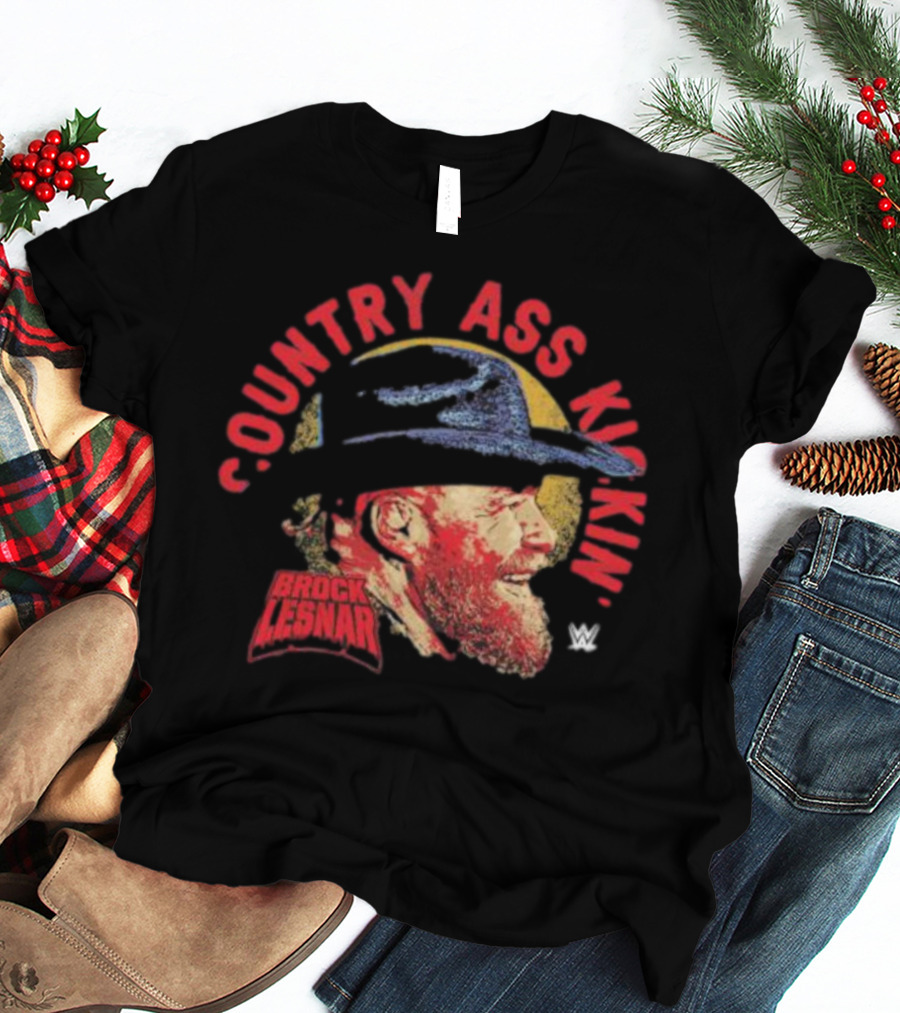 Brock Lesnar Country Ass Kickin' WWE Cowboy Hat T-Shirt