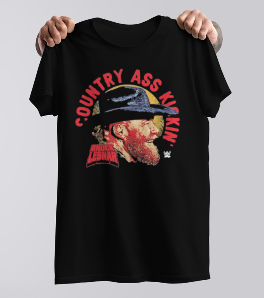 Brock Lesnar Country Ass Kickin' WWE Cowboy Hat T-Shirt