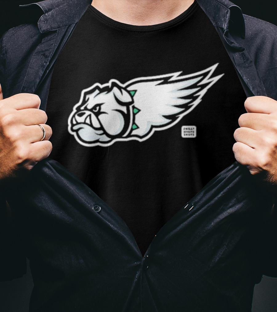 Eagles Georgia North Bulldog Wing Hybrid T-Shirt