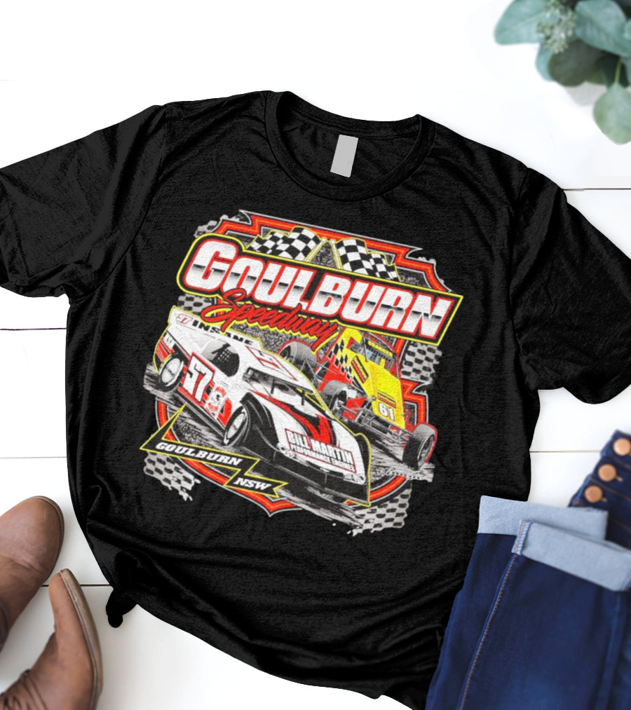 Goulburn Speedway Bill Martin Motorsport Goulburn NSW Racing Cars T-Shirt