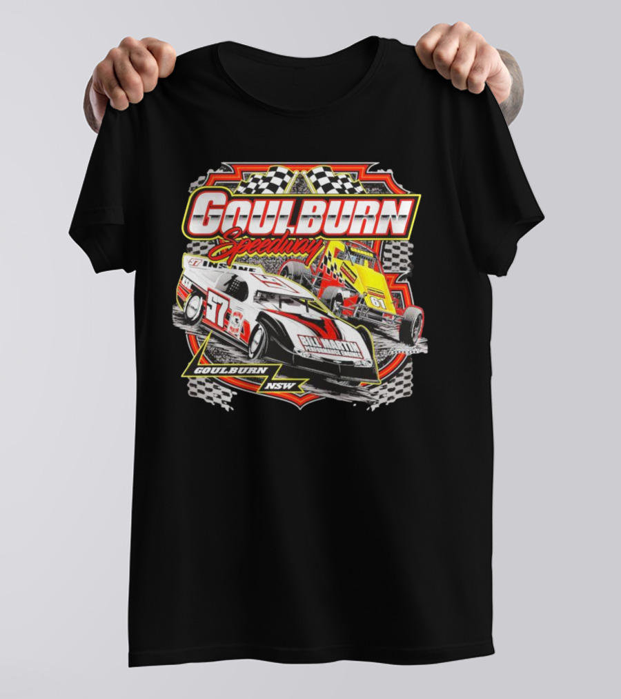 Goulburn Speedway Bill Martin Motorsport Goulburn NSW Racing Cars T-Shirt